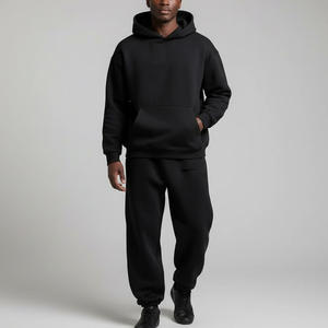 Ensemble de survêtement streetwear pour homme avec logo personnalisé, imprimé délavé à l'acide, 100% coton, comprenant un sweat à capuche et un pantalon de jogging à taille élastique, vente en gros - Product Image 6