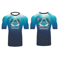 Rashguard pour hommes de haute qualité, sur mesure, de qualité professionnelle, anti-UV, en polyester et élasthanne, impression de logo personnalisé, pour tous les sports