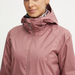 2025 dames mode coupe-vent veste couleur unie Long printemps automne manteau avec lin Nylon doublure respirant en gros femmes - Product Image 4