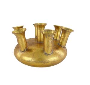 Handmade Iron Flower <b>Vase</b> Intricate Floral <b>Engravings</b> for Gifting & Enhancing Luxury Home Decor - Product Image 1