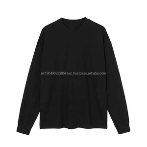 Personalizado de alta calidad 380 GSM 100% algodón lavado Unisex manga larga sudadera logotipo personalizado invierno sudaderas básicas - Product Image 4