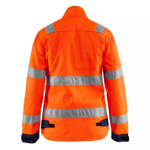 Veste de sécurité de travail respirante haute visibilité de haute qualité sur mesure pour l'extérieur vente en gros de veste de sécurité de haute qualité 2024 - Product Image 6