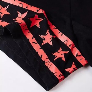 Camiseta de manga larga para hombre 100% algodón con hombros caídos y cuello redondo de gran tamaño con estampado de pantalla personalizada - Product Image 4