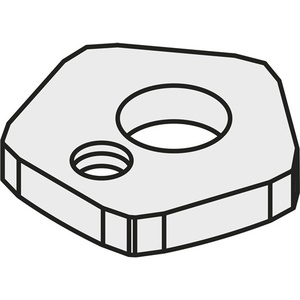 Reversible Insert Washer ISO SPN 190405GJ11 Silver 18.11g Pack of 10 - Product Image 1