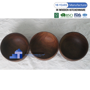 ชามไม้อะคาเซียชามอะคาเซียสำหรับเสิร์ฟและอุปกรณ์ครัวจากเวียดนาม - Product Image 4