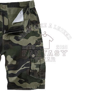 Pantalones Cortos Cargo Holgados de Verano de Alta Calidad FANTASY WEAR 2026, Pantalones Cortos Cargo de Color Sólido para Hombre, Certificación CE ISO - Product Image 2