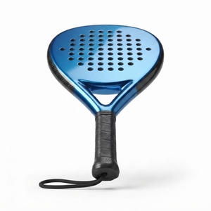 Raquette de padel légère en fibre de carbone et graphite, noyau en mousse EVA, cadre durable, face texturée, prise en main équilibrée, contrôle de la puissance - Product Image 2