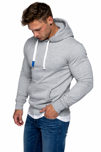 Sweat-shirt pour homme à col cheminée, design original, fermeture éclair asymétrique, boutonnière, double cordon de serrage, coupe ajustée, décontracté - Product Image 2
