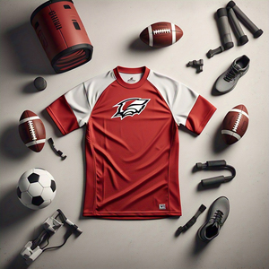 Camiseta de fútbol unisex, camisetas de manga corta de fútbol de calidad con cuello en V, ropa de equipo personalizada, camiseta de fútbol - Product Image 4