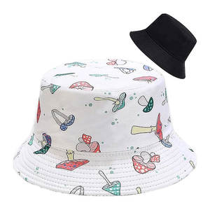 Nouvelle arrivée Chapeau seau en coton double face Casquette réversible tendance pour toutes les saisons pour chapeau de pêche à la plage - Product Image 6