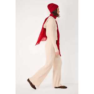 Pantalones Casuales de Mujer con Cintura Elástica, Acanalados, Transpirables, Suaves, Estilo Cargo, Decoración de Rayas Laterales, Talla XL, Pantalones de Color Puro para Mujer - Product Image 2