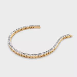 Classic Tennis <b>Bracelet</b> Diamond Moissanite Tennis <b>Bracelet</b> 14k Dainty Gold Diamond <b>Bracelet</b> Jewelry Perfect Gift - Product Image 2
