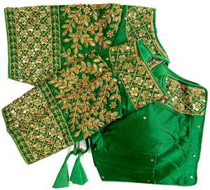 Hermosa moda pesada seda suave con lentejuelas bordado trabajo blusa mujer moda fabricante - Product Image 6