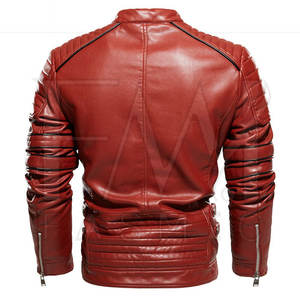 Meilleures ventes de vestes en cuir pour hommes Design personnalisable avec tissu long pour l'hiver Le plus populaire pour différents looks - Product Image 3