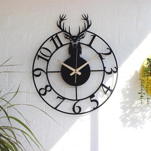 High Quality Black Metal Wall Clock Modern Sleek Design Perfect For Living Room Bedroom Office And Hallway Decoration - Product Image 6