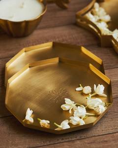 Design personnalisé Bol en métal décoratif haut feuille Martelé Fer Métal Laiton Poli Disponible - Product Image 2