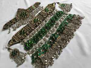 Unique Afghani Silver <b>Jewelry</b> <b>Set</b> - Handmade Afghani <b>Bridal</b> Kundan <b>Jewelry</b> <b>Set</b> Kundan <b>Set</b> in Affordable Price - Product Image 3