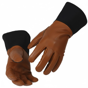 Guantes de Soldadura Tig de Cuero Vacuno de Grado Industrial, Guantes de Soldadura Mig Resistentes al Calor, Guantes de Seguridad con Puño Largo Aislados - Product Image 2