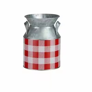 Juego de macetas de hierbas galvanizadas de color blanco, maceta decorativa para el hogar y el jardín, macetas de jardín de la mejor calidad, juego de macetas de hierbas de metal a bajo precio - Product Image 6