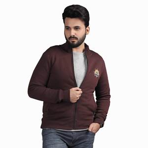 Venta al por mayor de calidad superior Heavy Sherpa chaquetas de los hombres Super Warm Zip up algodón polar tela High Street Bomber chaqueta de cuello - Product Image 1