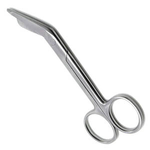 Tijeras Quirúrgicas Manuales de Acero Inoxidable para Vendajes, con Hoja Curva Afilada y Acabado Pulido, Punta Roma - Product Image 1