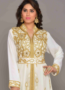 ผ้าทอสีขาวผ้าจอร์เจียอิสลามมีฮิญาบกันแดด - Product Image 3