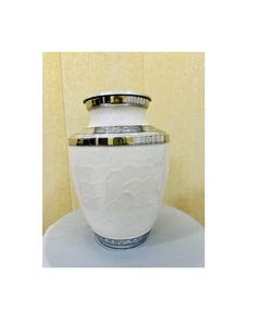 Urne funéraire papillon de haute qualité en aluminium brillant de 220 pouces cubes de capacité américaine pour l'enterrement Brassworld India - Product Image 5