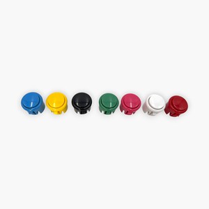 ชุดปุ่มกดเกมอาร์เคดแบบกลม 7 สี ขนาด 3 ซม. รุ่นใหม่ ทำจากพลาสติก ยี่ห้อ Baolian แบบกดติดปล่อยดับ - Product Image 2