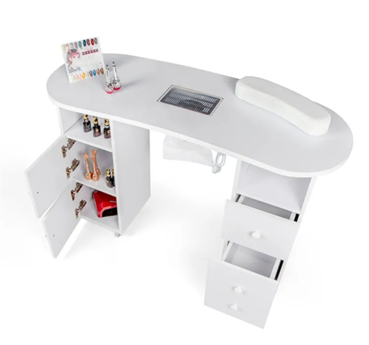 YQ Forever Multi-functional Salon Manicure Table with Drawers Nail Table with Cleaner Nail SPA