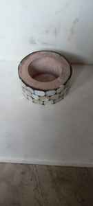 Anillos de Servilleta ARTWORK MAESTRO de Concha de Nácar con Incrustaciones Simples Hechas a Mano - Artesanos Indios - Product Image 2