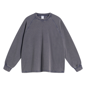 เสื้อถักวาฟเฟิลผ้าโพลีเอสเตอร์/ คอตตอนสำหรับผู้ชาย, เสื้อกันความร้อน180gsm พอดีตัวปกติแขนยาวซักได้2024ฤดูใบไม้ร่วง - Product Image 2