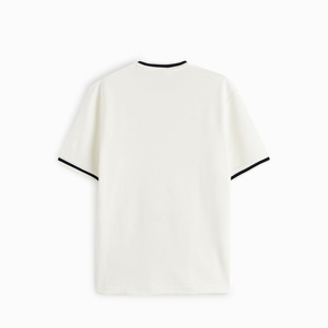 T-Shirt col rond à manches courtes pour hommes, 100% coton, marque personnalisée, blanc, uni, grande taille - Product Image 5