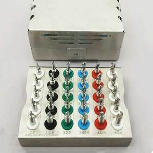 ชุดดอกสว่านรูปกรวยสำหรับปลูกถ่ายฟันพร้อมตัวล็อคแบบยูนิเวอร์แซล 30 ชิ้น เครื่องมือผ่าตัดสแตนเลสแบบมือถือปรับได้ - Product Image 1