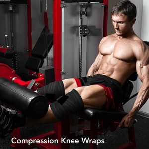Rodillera Deportiva de Neopreno Negro con Rayas, Cierre de Tirón, Transpirable y Ligera, Unisex, para Gimnasio y Levantamiento de Pesas - Product Image 6
