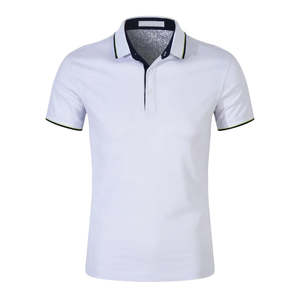 Vêtements de sport Couleur unie Vente chaude Vêtements décontractés Entraînement 100% coton Logo brodé personnalisé Nouvelle mode Polo homme en vente - Product Image 3