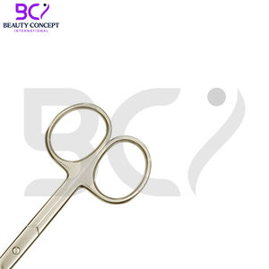 Venta al por mayor de acero inoxidable hoja curva tijeras de pedicura punta afilada manicura de uñas y cutícula removedor de piel muerta - Product Image 5