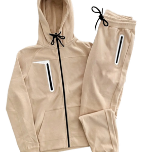 Conjuntos Deportivos Casuales con Capucha para Hombre, Cómodos para Invierno, en Color Sólido, Venta al por Mayor, Tallas para Adultos - Product Image 1