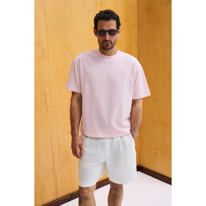 GRIMELANGE DUNNO เสื้อยืดคอกลมผ้าฝ้ายออร์แกนิก 100% สำหรับผู้ชายทรงปกติ - Product Image 6