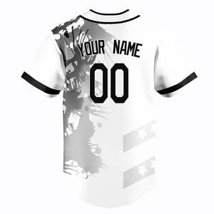 Maillot de baseball personnalisable respirant à transfert thermique, grande taille, vêtements de softball tendance, vente en gros, style personnalisé - Product Image 2