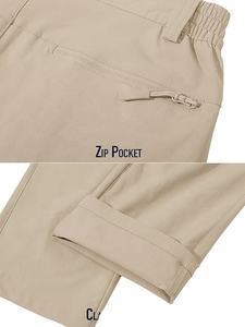 Pantalons décontractés pour hommes, logo personnalisé, taille mi-haute, légers, bouton plat, taille XL, fermeture éclair, vente en gros, livraison directe - Product Image 3