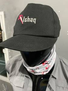 Casquette de baseball en toile noire brodée 5 panneaux, logo personnalisé, snapback, promotionnelle, pour équipe, été/hiver, 62 cm, motif lettres, modèle courant - Product Image 3