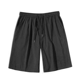 Pantalones cortos deportivos de estilo moderno para hombre, pantalones cortos para correr de algodón 100% con cordón, transpirables, holgados, para ropa de calle, deportes al aire libre - Product Image 6