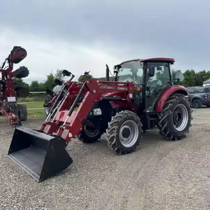 La mejor calidad IH Farmall 75A con cargador de conexión rápida y cubo 898 horas 4x4 74 HP motor diésel 2 mandos a distancia traseros - Product Image 1