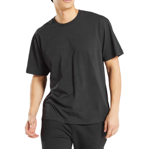 T-shirt pour homme en coton 100% de qualité supérieure, 220 GSM, coupe classique, impression personnalisée sur le devant, respirant, écologique, tricoté, directement de l'usine - Product Image 6