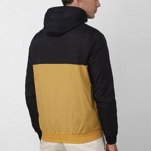 Col à capuche fermeture éclair couleur bloqué hommes vestes à la mode motif personnalisé couleur bloqué hommes vestes - Product Image 2
