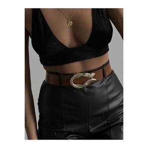 Ceinture pour femme avec boucle serpent, ceinture pour pantalon, ceinture pour veste, ceinture pour robe, ceinture pour chemise - TABA - Product Image 4