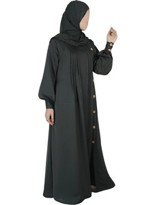 Dernières robes Abaya élégantes pour femmes grandes tailles, modestes, automne/printemps, en tissu léger, vente en gros de vêtements islamiques - Product Image 2
