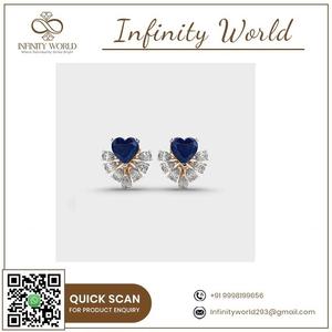 ต่างหูเกลียวเพชรที่งดงามขายดีในสไตล์ทันสมัยสีทองสำหรับรูปลักษณ์ทันสมัยและต่างหูชั้นสำหรับขาย - Product Image 5