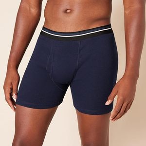 Calzoncillos bóxer de tiro medio para hombre de marca de moda europea americana, ropa interior de cuatro esquinas, calzoncillos bóxer para hombre, absorbe la humedad - Product Image 6