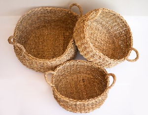 Panier de rangement en jacinthe d'eau tissé à la main écologique en gros organisé par un fabricant vietnamien - Product Image 4